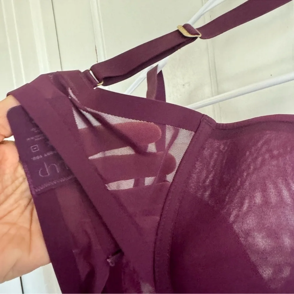 Cuup purple The Demi‎ mesh underwire bra size 32F